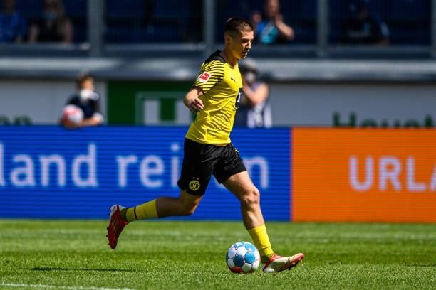 Tobias Raschl of Dortmund runs with the ball during the match VfL Bochum against Borussia Dortmund during the 6. Schauinsland-Reisen Cup Der...