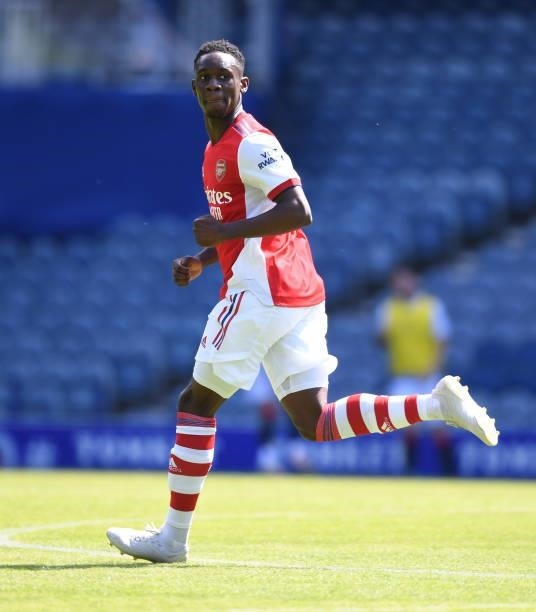 Flo Balogun of Arsenal during the pre season friendly between Rangers and Arsenal at Ibrox Stadium on July 17, 2021 in Glasgow, Scotland.
