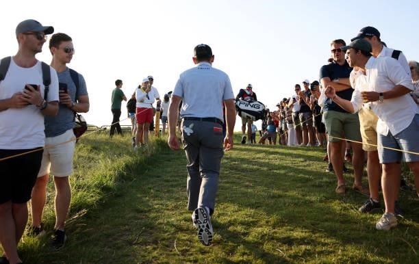 Louis Oosthuizen of South Africa walks on during Day Three of The 149th Open at Royal St George’s Golf Club on July 17, 2021 in Sandwich, England.