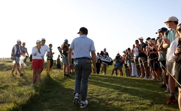 Louis Oosthuizen of South Africa walks on during Day Three of The 149th Open at Royal St George’s Golf Club on July 17, 2021 in Sandwich, England.
