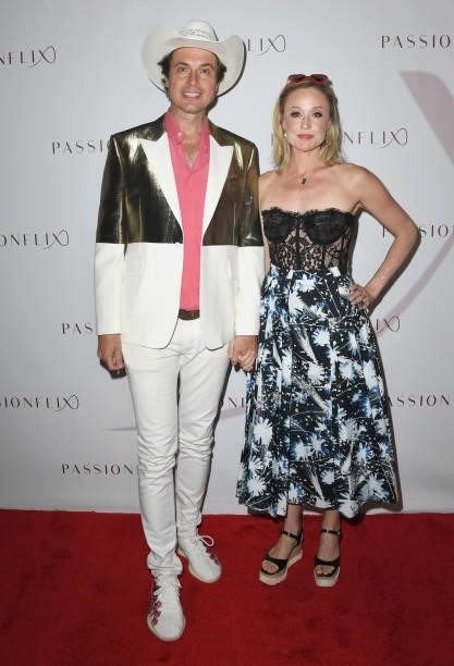 Kimbal Musk and Christiana Musk arrive at Passionflix's Series "Driven
