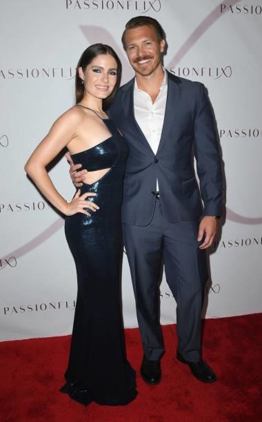 Olivia Applegate and Michael Roark arrive at Passionflix's Series "Driven