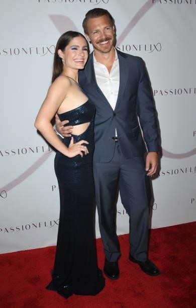Olivia Applegate and Michael Roark arrive at Passionflix's Series "Driven
