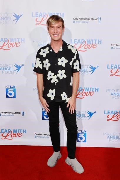Tyler Henry attends Project Angel Food “Lead With Love 2021” at KTLA 5 on July 17, 2021 in Los Angeles, California.
