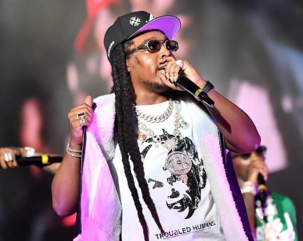 Takeoff of the Migos performs onstage during Hot 107.9 Birthday Bash 25 at Center Parc Credit Union Stadium at Georgia State University on July 17,...