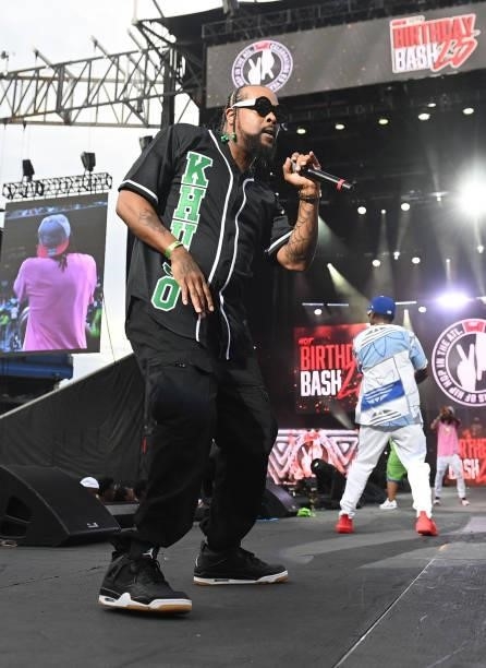 Khujo of Goodie Mob performs onstage during Hot 107.9 Birthday Bash 25 at Center Parc Credit Union Stadium at Georgia State University on July 17,...