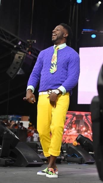 Rapper Young Dro performs onstage during Hot 107.9 Birthday Bash 25 at Center Parc Credit Union Stadium at Georgia State University on July 17, 2021...