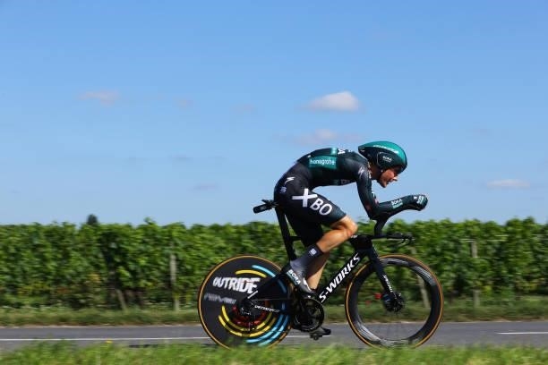 Wilco Kelderman of The Netherlands and Team BORA - Hansgrohe during the 108th Tour de France 2021, Stage 20 a 30,8km Individual Time Trial Stage from...