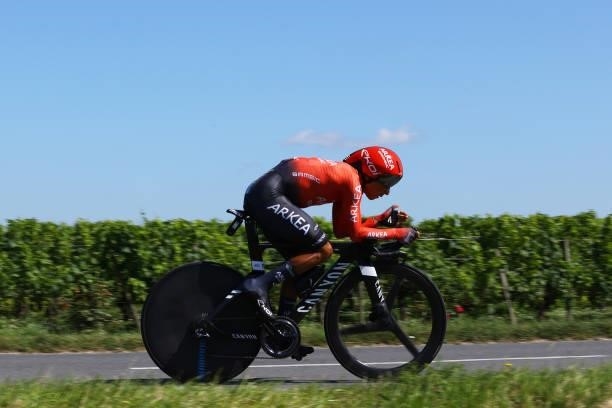 Nairo Quintana of Colombia and Team Arkéa Samsic during the 108th Tour de France 2021, Stage 20 a 30,8km Individual Time Trial Stage from Libourne to...