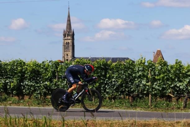 Geraint Thomas of The United Kingdom and Team INEOS Grenadiers during the 108th Tour de France 2021, Stage 20 a 30,8km Individual Time Trial Stage...