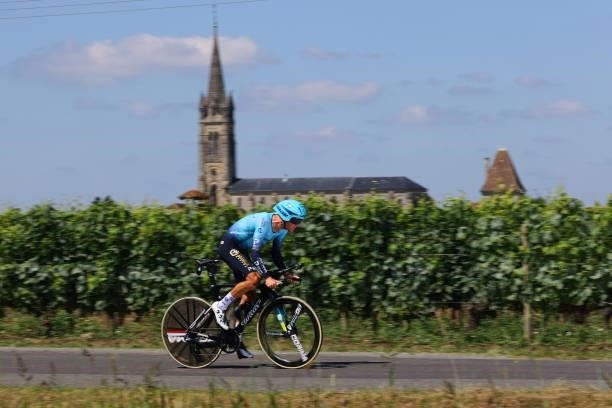 Jakob Fuglsang of Denmark and Team Astana - Premier Tech during the 108th Tour de France 2021, Stage 20 a 30,8km Individual Time Trial Stage from...