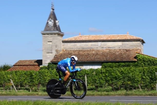 Enric Mas of Spain and Movistar Team during the 108th Tour de France 2021, Stage 20 a 30,8km Individual Time Trial Stage from Libourne to...