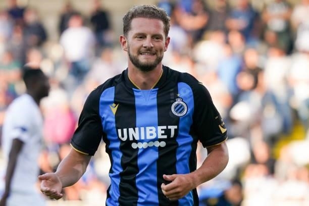 Mats Rits of Club Brugge during the Pro League Supercup match between Club Brugge and KRC Genk at Jan Breydelstadion on July 17, 2021 in Brugge,...