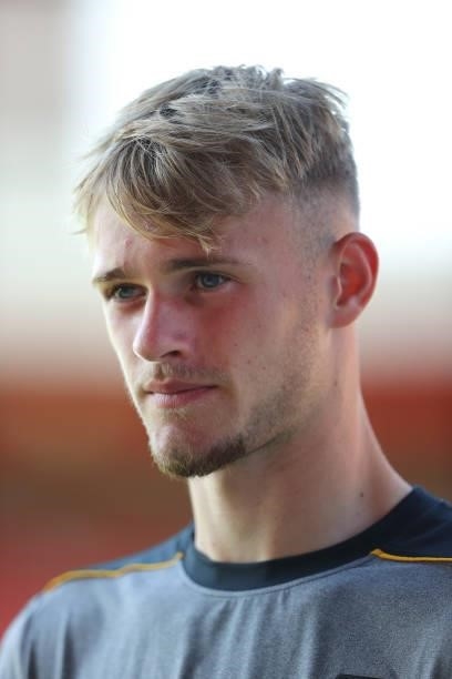 Tay'lor Perry of Wolverhampton Wanderers looks on after the Pre-Season friendly match between Crewe Alexandra and Wolverhampton Wanderers at Gresty...