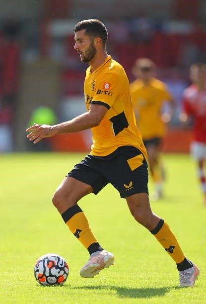 Patrick Cutrone of Wolverhampton Wanderers during the Pre-Season friendly match between Crewe Alexandra and Wolverhampton Wanderers at Gresty Road on...