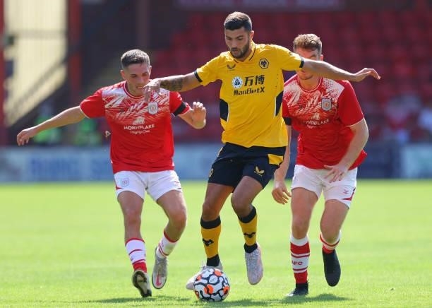 Patrick Cutrone of Wolverhampton Wanderers during the Pre-Season friendly match between Crewe Alexandra and Wolverhampton Wanderers at Gresty Road on...