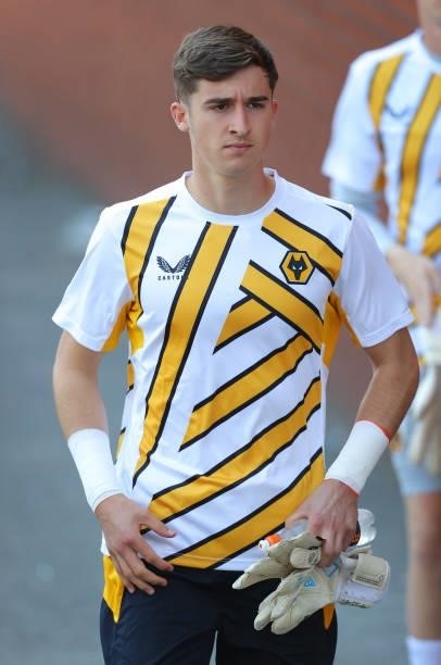 Louie Moulden of Wolverhampton Wanderers prior to the Pre-Season friendly match between Crewe Alexandra and Wolverhampton Wanderers at Gresty Road on...