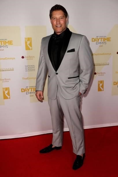 Sean Kanan attends the winners walk for the 48th Annual Daytime Emmy Awards for Lifestyle at Associated Television Int'l Studios on July 18, 2021 in...