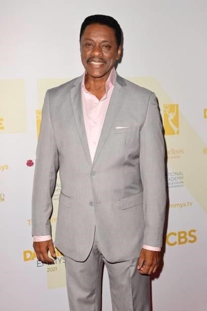 Lawrence Hilton-Jacobs attends the winners walk for the 48th Annual Daytime Emmy Awards for Lifestyle at Associated Television Int'l Studios on July...