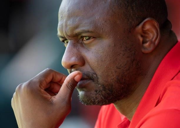 Crystal Palace Manager Patrick Vieira during the Pre-Season Friendly match between Walsall and Crystal Palace at Banks' Stadium on July 17, 2021 in...