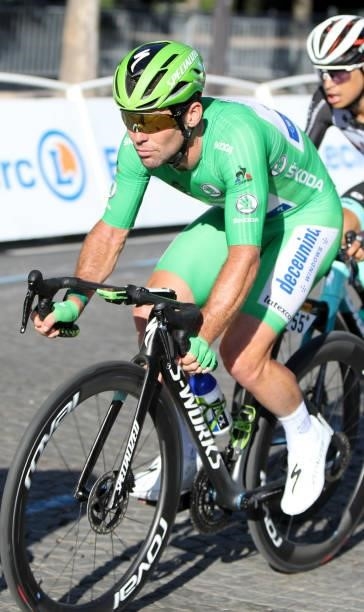Mark Cavendish of Great Britain and Deceuninck - Quick Step during the final stage 21 of the 108th Tour de France 2021, a flat stage of 108,4 km...