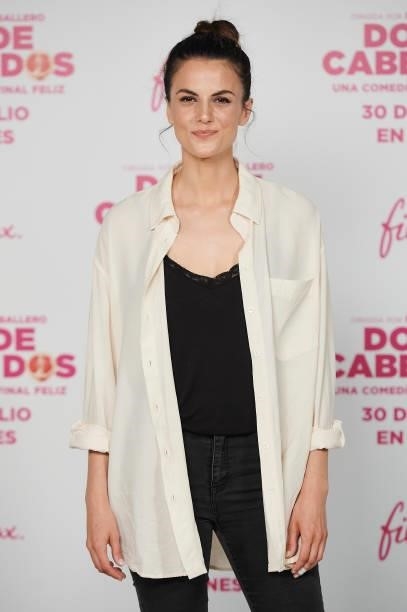 Actress Melina Matthews during the photocall presentation of film 'Donde Caben Dos' on July 19, 2021 in Madrid, Spain.