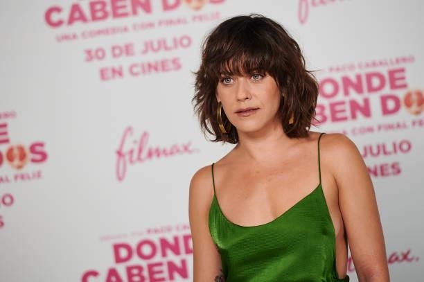 Actress Maria Leon during the photocall presentation of film 'Donde Caben Dos' on July 19, 2021 in Madrid, Spain.