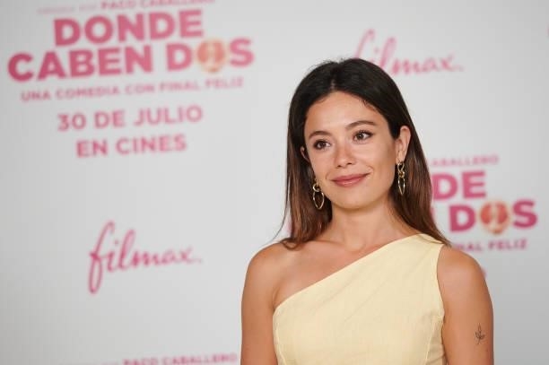 Actress Anna Castillo during the photocall presentation of film 'Donde Caben Dos' on July 19, 2021 in Madrid, Spain.