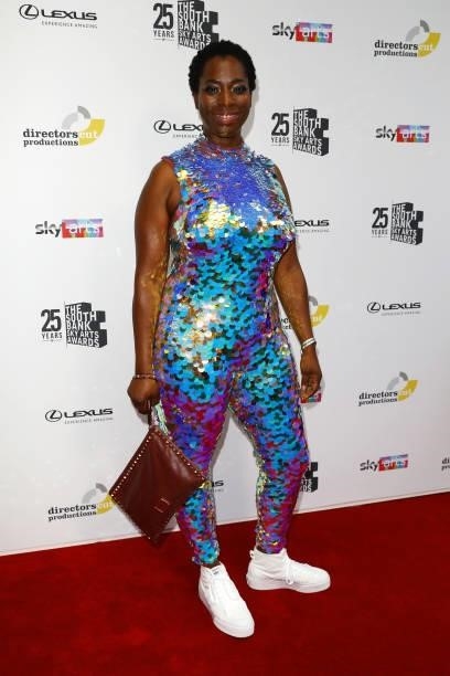 Tanya Moodie attends The South Bank Sky Arts Awards at The Savoy on July 19, 2021 in London, England. The South Bank Sky Arts Awards will air on...