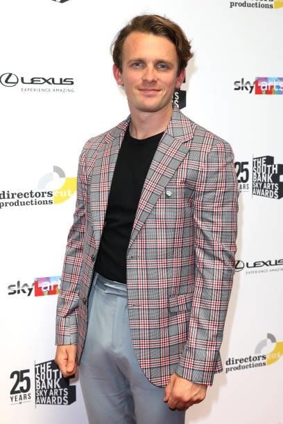 Lewis Reeves attends The South Bank Sky Arts Awards at The Savoy on July 19, 2021 in London, England. The South Bank Sky Arts Awards will air on...