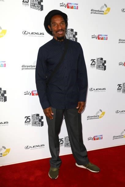 Benjamin Zephaniah attends The South Bank Sky Arts Awards at The Savoy on July 19, 2021 in London, England. The South Bank Sky Arts Awards will air...
