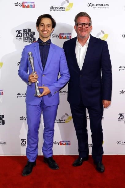 Matthew Bourne presents Valentino Zucchetti the Dance Award at The South Bank Sky Arts Awards at The Savoy on July 19, 2021 in London, England. The...