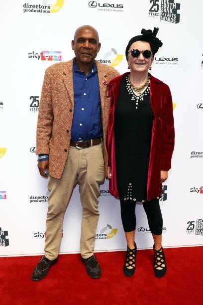 Denzil Forrester and guest attend The South Bank Sky Arts Awards at The Savoy on July 19, 2021 in London, England. The South Bank Sky Arts Awards...