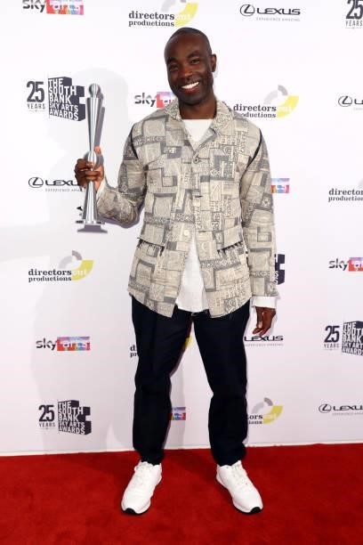 Paapa Essiedu accepts the TV Drama Award for 'I May Destroy You' at The South Bank Sky Arts Awards at The Savoy on July 19, 2021 in London, England....