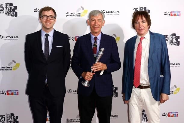Julian Lloyd Webber presents the Classical Music Award to Chief Executive of the Royal Liverpool Philharmonic Orchestra, Michael Eakin and Scott...