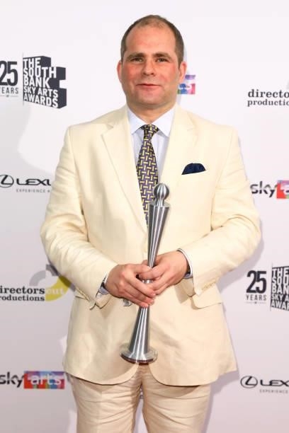 Artistic and Executive Director at Wigmore Hall, John Gilhooly accepts the Institution Award at The South Bank Sky Arts Awards at The Savoy on July...