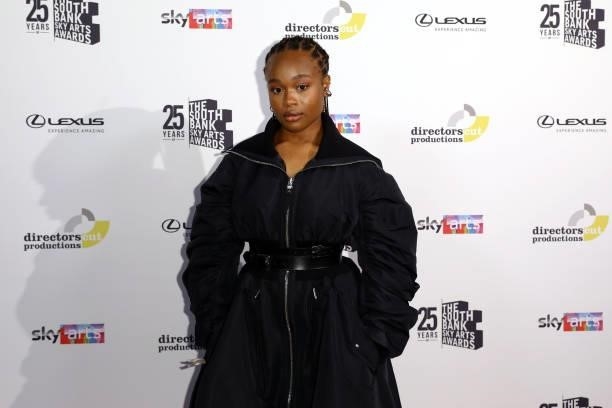Afi Okaidja and Bukky Bakray accept the Film Award for 'Rocks' attends The South Bank Sky Arts Awards at The Savoy on July 19, 2021 in London,...