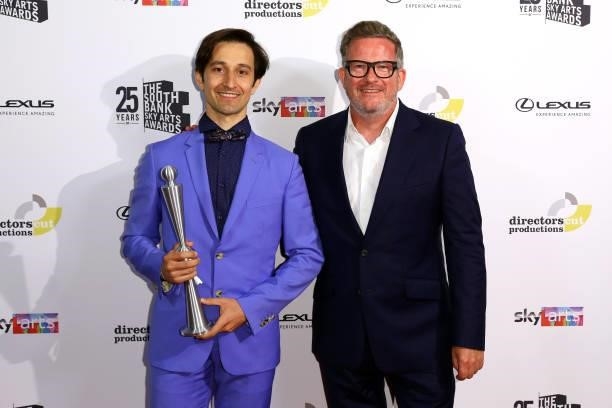 Matthew Bourne presents Valentino Zucchetti the Dance Award at The South Bank Sky Arts Awards at The Savoy on July 19, 2021 in London, England. The...