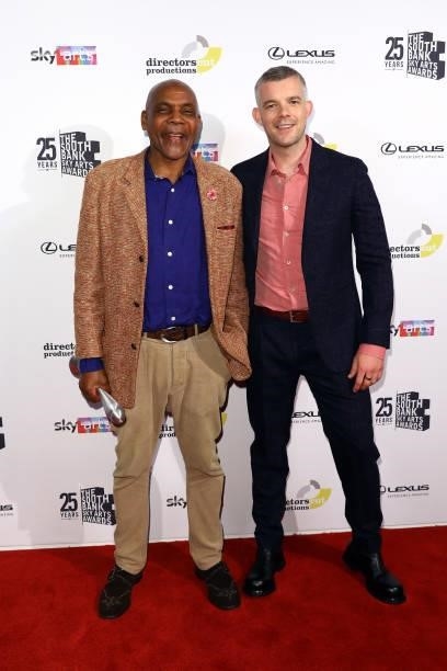 Russell Tovey presents Denzil Forrester the Visual Art Award The South Bank Sky Arts Awards at The Savoy on July 19, 2021 in London, England. The...