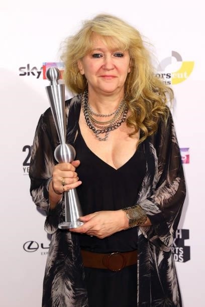 Sonia Friedman accepts the Theatre Award on behalf of Uncle Vanya at The South Bank Sky Arts Awards at The Savoy on July 19, 2021 in London, England....