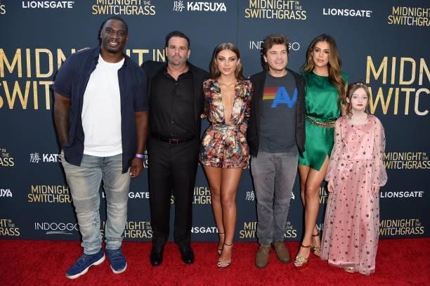 Donovan Carter, Randall Emmett, Caitlin Carmichael, Emile Hirsch, Sistine Stallone and Olive Abercrombie attend the Los Angeles Special Screening of...