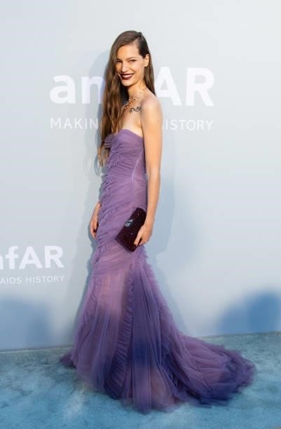 Faretta attends the amfAR Cannes Gala 2021 during the 74th Annual Cannes Film Festival at Villa Eilenroc on July 16, 2021 in Cap d'Antibes, France.