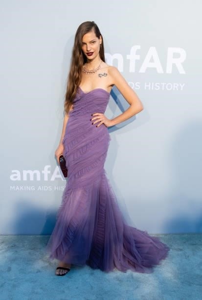 Faretta attends the amfAR Cannes Gala 2021 during the 74th Annual Cannes Film Festival at Villa Eilenroc on July 16, 2021 in Cap d'Antibes, France.