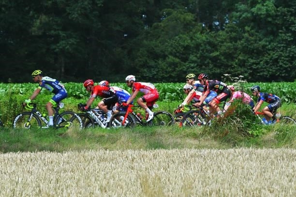 Alan Riou of France and Team Arkéa - Samsic, Tom Bohli of Switzerland and Team Cofidis & The Peloton during the 42nd Tour de Wallonie 2021, Stage 1 a...
