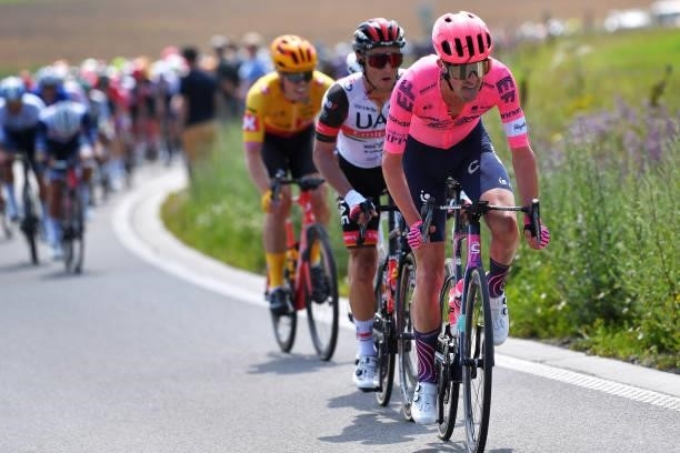 James Whelan of Australia and Team EF Education - Nippo attacks during the 42nd Tour de Wallonie 2021, Stage 1 a 185,7km stage from Genappe to Héron...