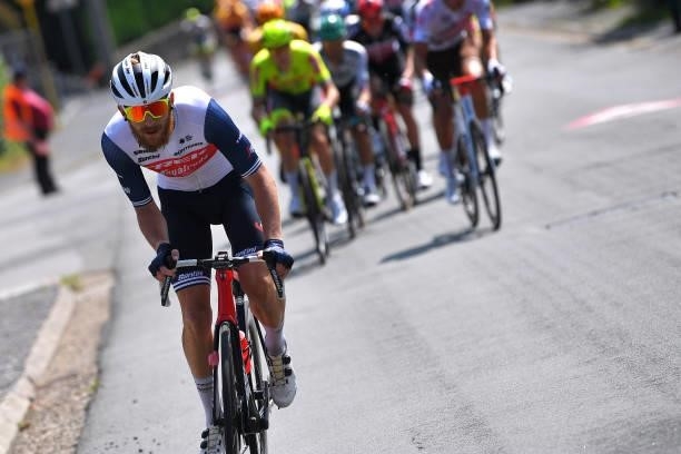 Quinn Simmons of United States and Team Trek - Segafredo attacks during the 42nd Tour de Wallonie 2021, Stage 1 a 185,7km stage from Genappe to Héron...