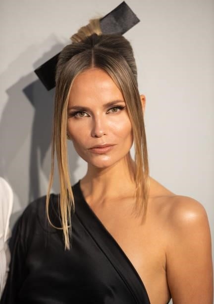 Natasha Poly attends the amfAR Cannes Gala 2021 during the 74th Annual Cannes Film Festival at Villa Eilenroc on July 16, 2021 in Cap d'Antibes,...