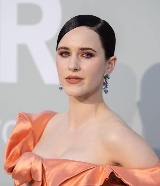 Rachel Brosnahan attends the amfAR Cannes Gala 2021 during the 74th Annual Cannes Film Festival at Villa Eilenroc on July 16, 2021 in Cap d'Antibes,...