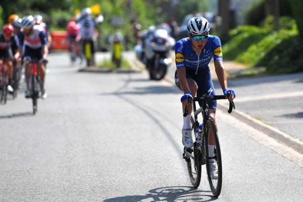 Andrea Bagioli of Italy and Team Deceuninck - Quick-Step during the 42nd Tour de Wallonie 2021, Stage 1 a 185,7km stage from Genappe to Héron 195m /...