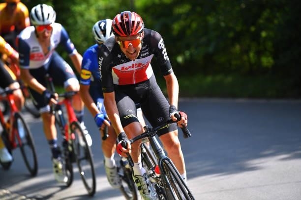 Tim Wellens of Belgium and Team Lotto Soudal attacks during the 42nd Tour de Wallonie 2021, Stage 1 a 185,7km stage from Genappe to Héron 195m /...